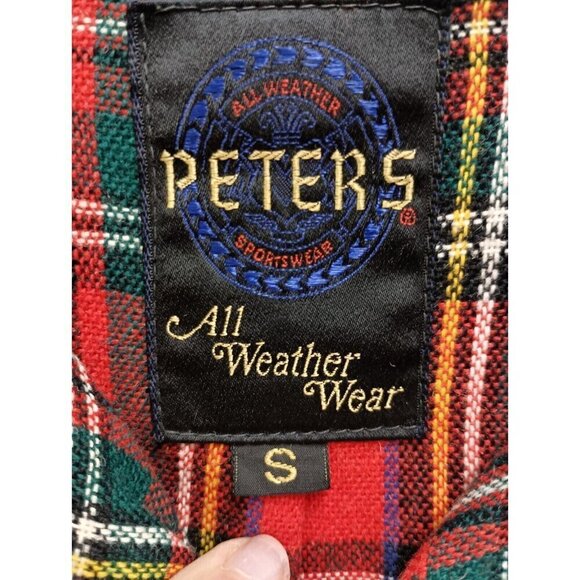 VTG Peters Mens Jacket Small Brown Suede Leather Shacket Flannel Lined Outdoor - Picture 4 of 7